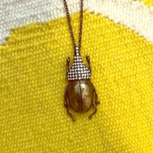 Beetle necklace